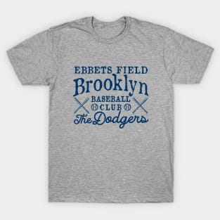 Brooklyn Dodgers Retro Type Design 2 by Buck Tee T-Shirt